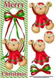 Gingerbread Girl Christmas Large Dl