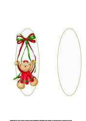 Gingerbread Girl Christmas Large Dl Insert