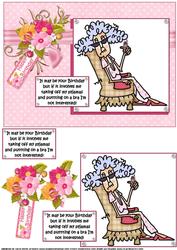 Stella in Her Pyjamas Quick Card