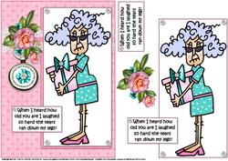 Stella Laughs at Your Age Quick Card