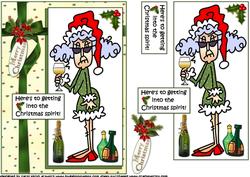 Stella is Into the Christmas Spirit Quick Card