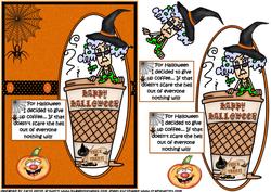 Stella Halloween Coffee Quick Card