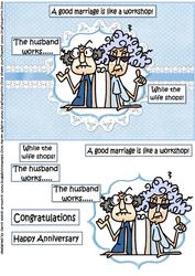 Stella and Gus Have a Good Marriage Quick Card