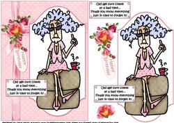 Stella Bad Time for Old Age Quick Card
