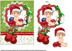 Baby's First Christmas Oops Quick Card