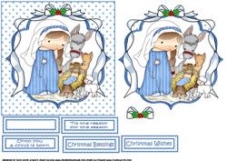 Izzy's Nativity Square Quick Card