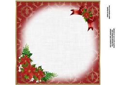 8x8 Vintage Christmas Scene Insert Plate