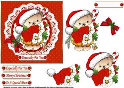 Teds Christmas Basket Red