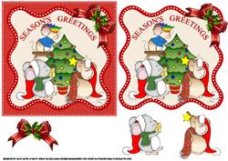Christmouse Tree Topper Quick Card