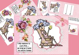Stella & Her Sticky Notes Mini Kit, Note Cover and Bookmark