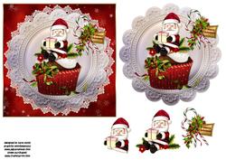 Santa Has a Cupcake for You Quick Card