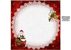 8x8 Santa Has a Cupcake for You Insert Plate
