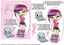 Teen Diva's Messy Room Quick Card