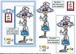 Stella and the Nice Nurse Get Well Quick Card