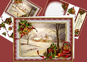 Framed Christmas Scene Mini Kit