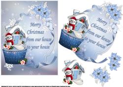 Snowman Cupcake from Our House to Your House Quick Card