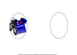 I Love Football Overthe Edge Blue Insert