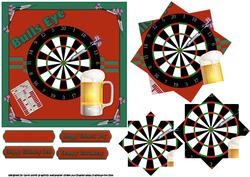 Bulls Eye Darts and a Pint Diamond Pyramid