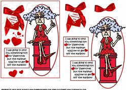 Stella and the Valentine Postman Quick Card