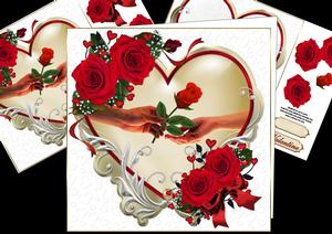 8x8 Hearts and Roses Mini Kit