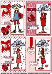 Selection of Four Stella Themed Valentine Toppers