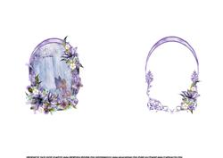Flowers and Butterflies by the Waterfall Insert