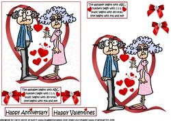 Stella and Gus in Love Quick Card