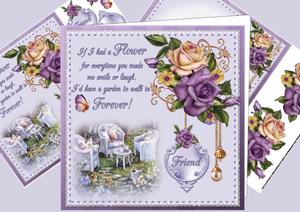 8x8 Flowers for My Friend Mini Kit