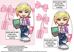 Teen Diva Has the Internet Quick Card