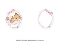 Beary Sweet New Baby Girl Insert
