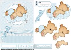 Beary Sweet New Baby Boy