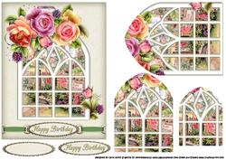 Rose Cottage Through the Window Shaped Pyramid