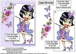 Frieda Flapper and Mea West Quick Card