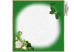 8x8 Flowers for St Patrick's Day Insert Plate