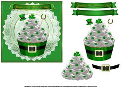 St Patrick's Day Cupcake