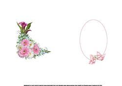 Flowers for Birthday or Mothers Day Insert