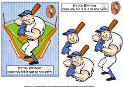 Baseball Birthday Blue