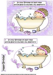 Relax and Enjoy Your Birthday Quick Card