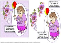 Ethel is Just Down to Earth Quick Card