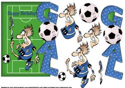 Over the Edge Birthday Goal Blue