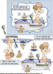 Rub a Dub Dub Relax and Enjoy for the Guys