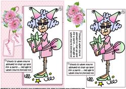 Stella at a Birthday Party Quick Card