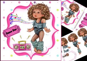 8x8 Dance Star Birthday Girl Mini Kit