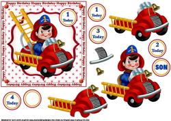Lil Fireman Birthday Boy