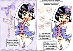 Frieda Flapper is Looking Good Quick Card
