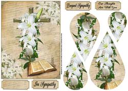 Deepest Sympathy Teardrop Pyramid