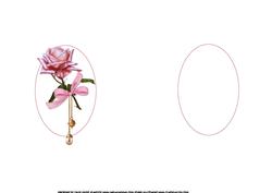 Shabby Chic Music and Roses Insert