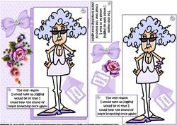 Stella and Jogging Quick Card
