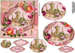 Afternoon Tea with Roses Pyramid