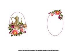 Afternoon Tea with Roses Pyramid Insert